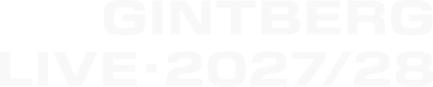 Gintberg Live 2027/28
